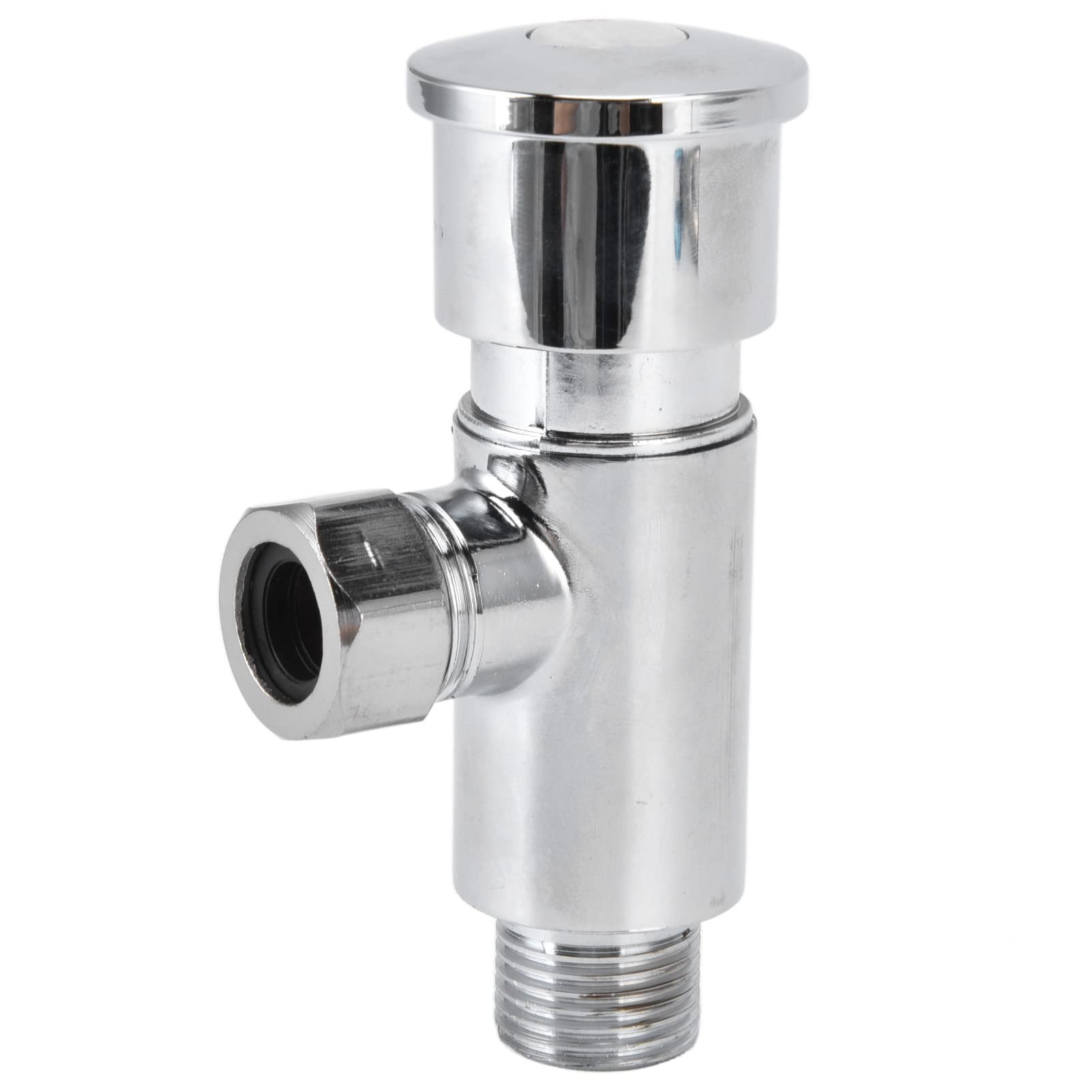 Urinoir spoelklep met drukknop, Toilet vertraging spoelklep, Zinklegering Badkamer Toilet Hand Persen Spoelen Tool, Toilet Tank Onderdelen Vervanging DN20 DN25