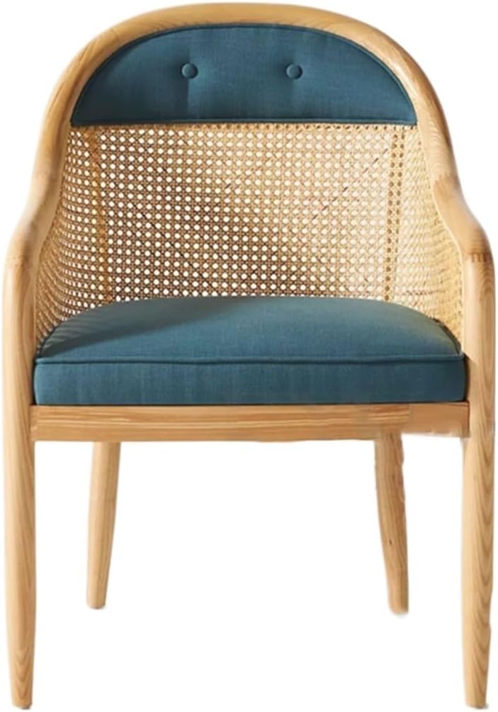 Office Kitchen Arm Dining Chair Rattan Outdoor Restaurant Ergonomic Wooden Party Furniture