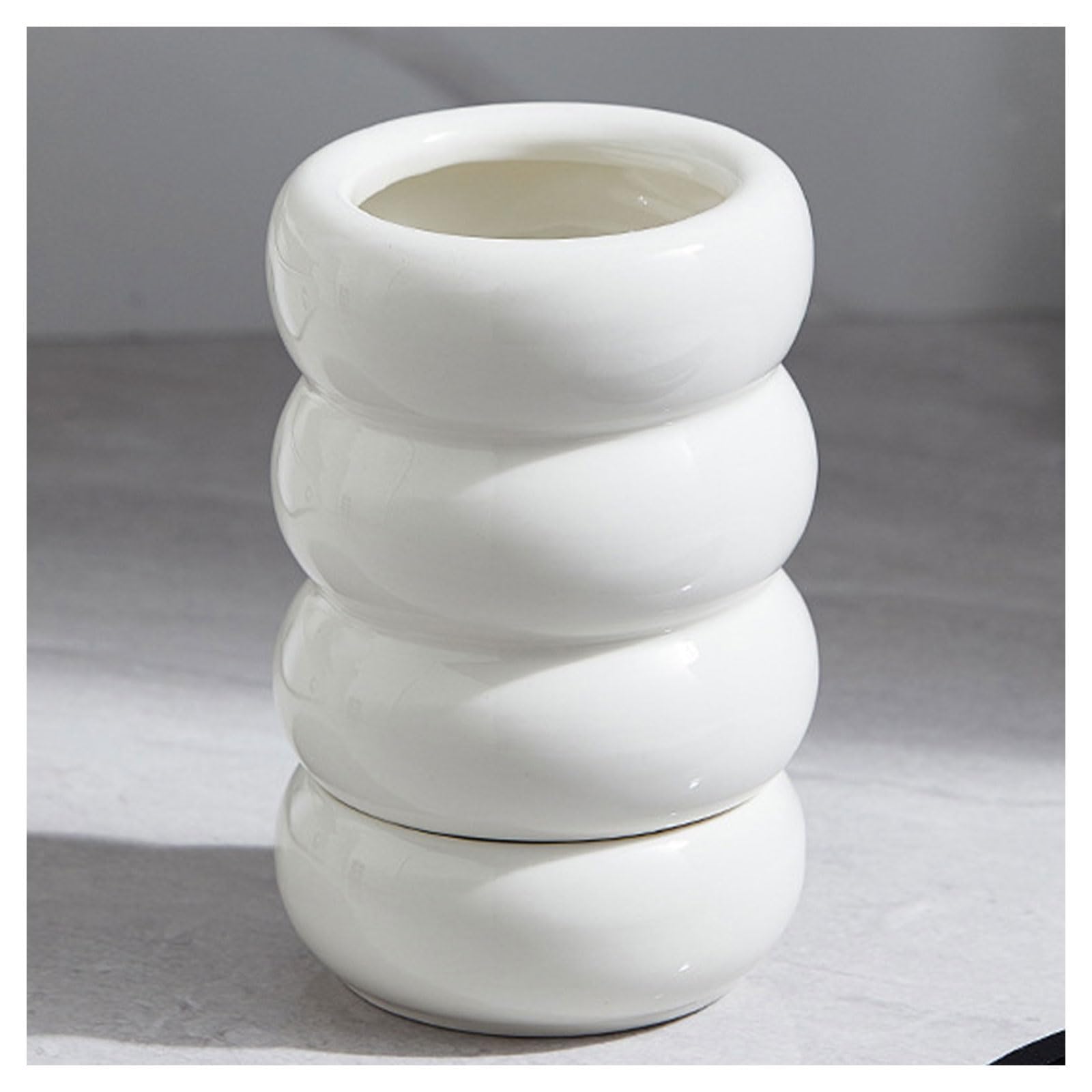 Dxcaicc Utensil Holder,Large Ceramic Stable Utensil Caddy,Creative countertop ceramic kitchen utensil rack,Ceramic Kitchen Utensil Holder for Countertop,Cooking utensils holder for Kitchen ,White