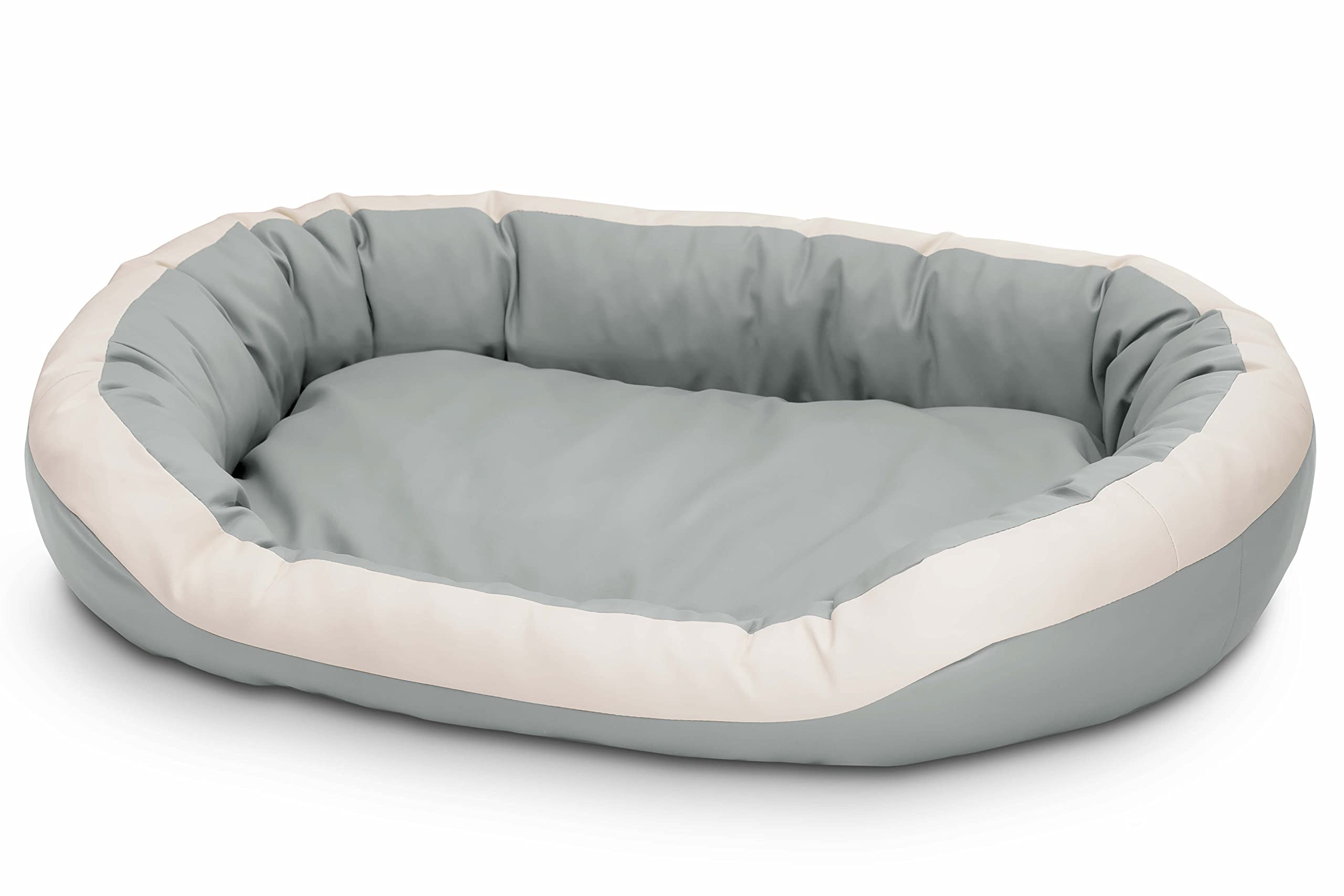 Cama para perros de cuero ecológico, suave para perros medianos y grandes, cama mullida para perros, sofá Luxus XL/XXL