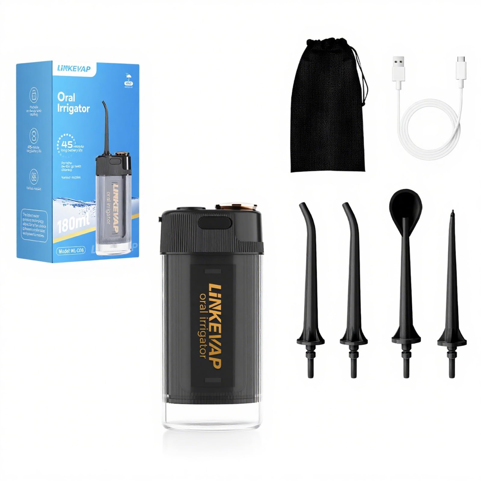 Amazon.com: LINKEVAP Portable Water Flosser for Teeth Cleaner Pick