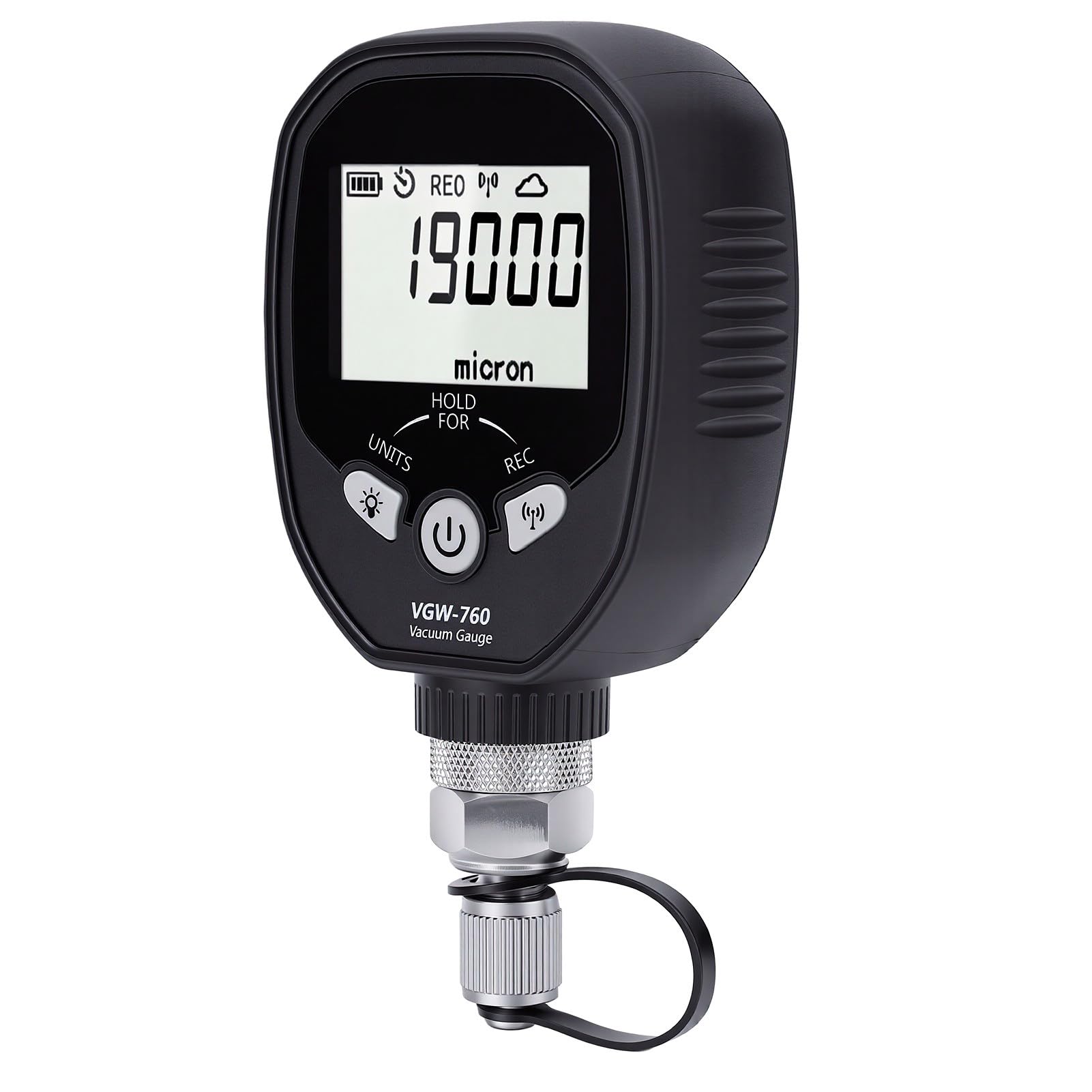 ViaGasaFamido Medidor de Vacío Digital Inalámbrico 0-19000 Micrones