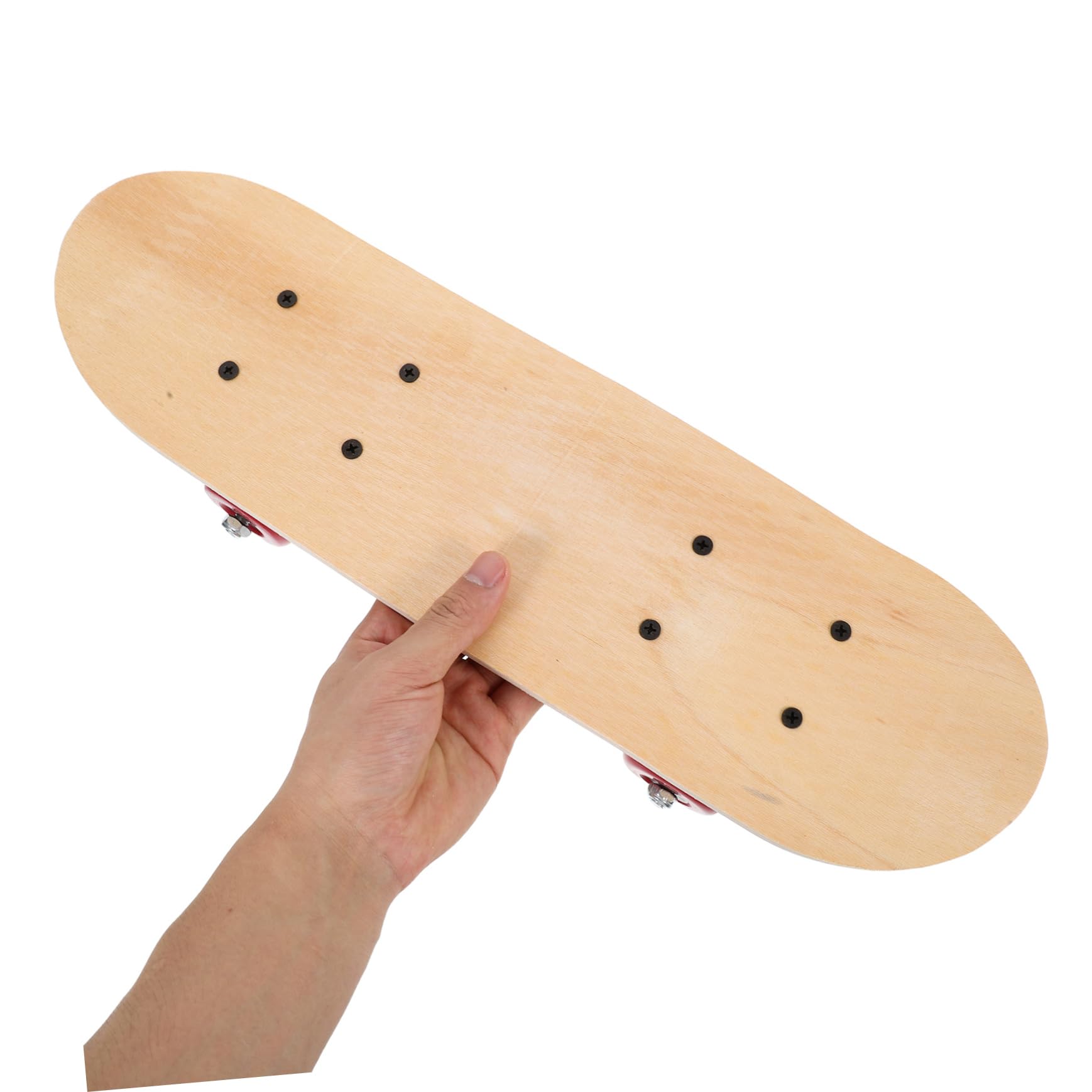 ERINGOGO Selbstgemacht Kinder Skateboard aus Ahornholz mit Glatter Oberfläche und Doppelter Seite Vier Räder zum Basteln und Bemalen Geschenk für Kindergartenkinder Zufällige Farbe
