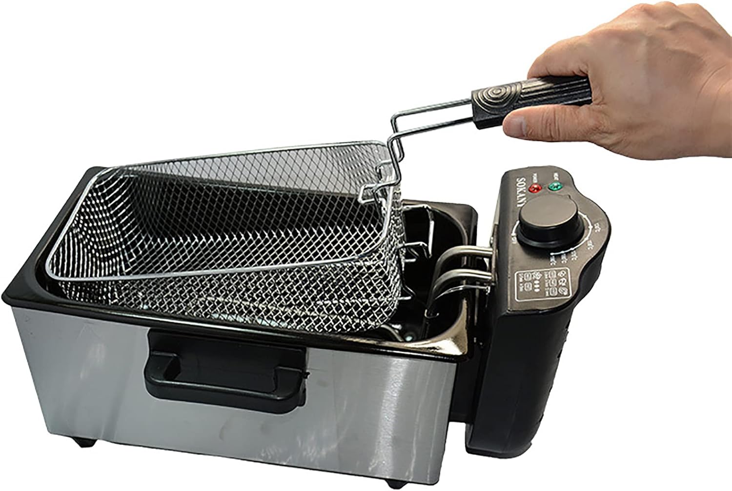 XUETAO Friggitrice elettrica da 3 l Friggitrice in Acciaio Inox Controlli della Temperatura Regolabili Cestello dellolio Rimovibile Facile da Pulire Impugnatura ergonomica Cool Touch 2000 W XUETAO Friggitrice elettrica da 3 l Friggitrice in Acciaio Inox Controlli della Temperatura Regolabili Cestello dellolio Rimovibile Facile da Pulire Impugnatura ergonomica Cool Touch 2000 W