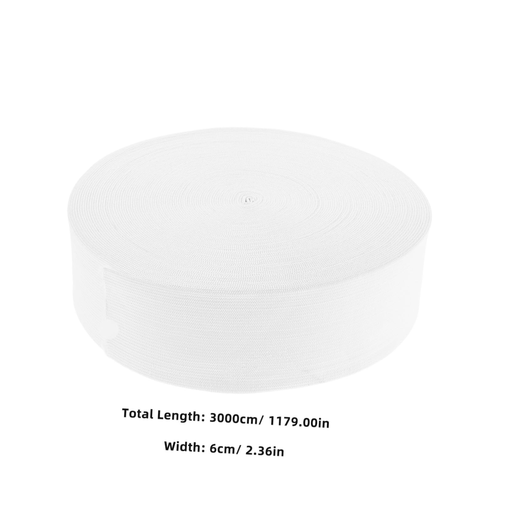 iplusmile Banda Elástica Tejida de Color Claro para Coser de Metros de Longitud Banda Elástica Plana Textura Acanalada para Cinturillas de Pantalones y Proyectos de Costura