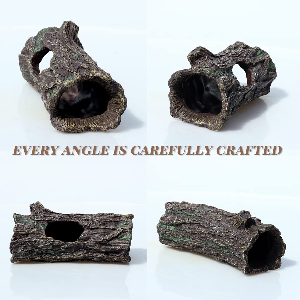 Reptiel Hideout Grot Schildpad Rock Decoratie Verstopplaats Voor Aquarium Terrarium Stenen Hideaway Natuurlijke Habitat Ornament voor Gecko Spinnen Kikkers Hagedissen Vis Amfibie
