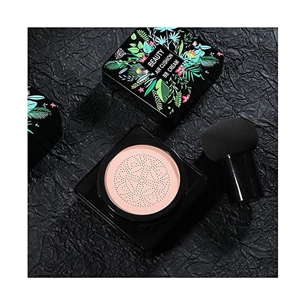 Mushroom Head Air Cushion CC Cream Foundation BB Cream Foundation Makeup Moisturizing CC Cream Liquid Foundation,Concealer Lasting Makeup Foundation Even Skin Tone Makeup Base Primer(Natural)