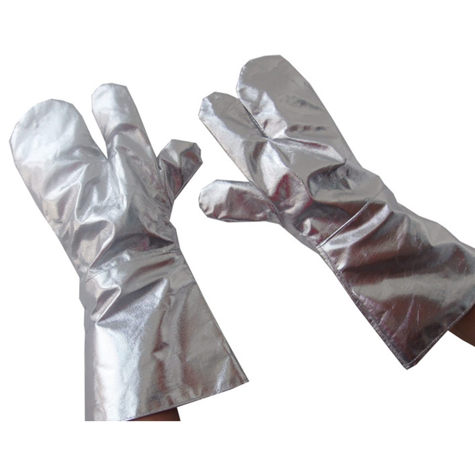PIWINE Gartenhandschuhe, schnittfeste Handschuhe, feuerfeste Handschuhe, DREI-Finger-Aluminiumfolie-isolierte Handschuhe, hochtemperaturbeständige Handschuhe, Grillhandschuhe, Schweißhandschuhe
