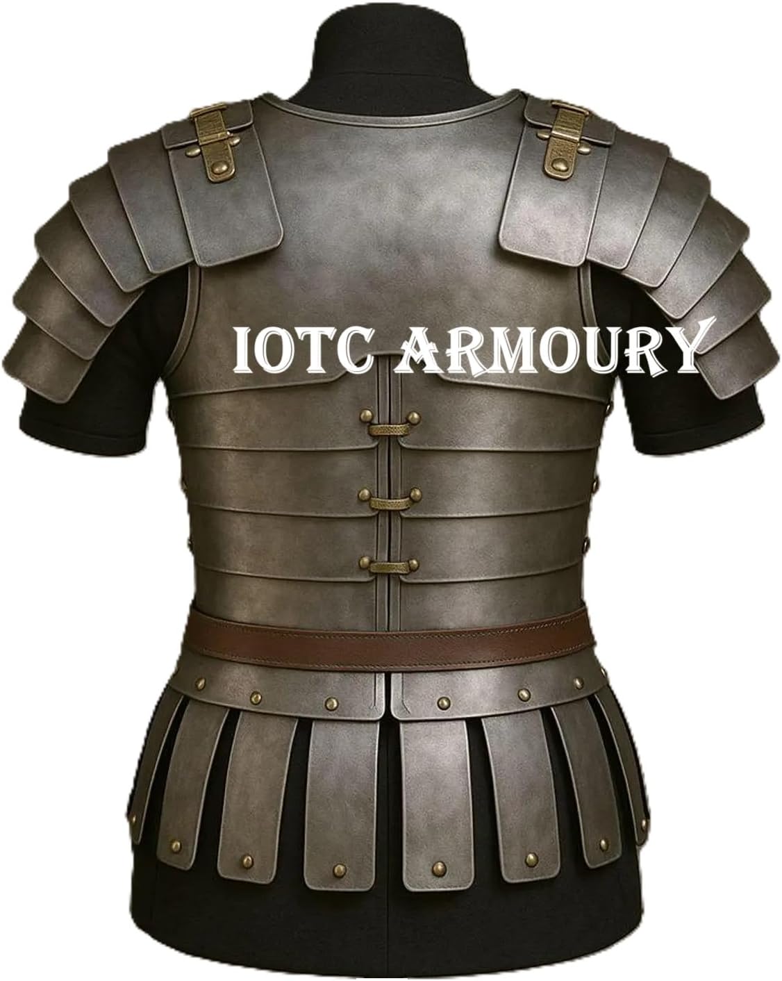 Medieval Roman Lorica Segmentata Armor Jacket - Roman Gladiator Steel Costume - LARP Cosplay Rennaissance Costume - Roleplay Historical Reenactment Armor Costume