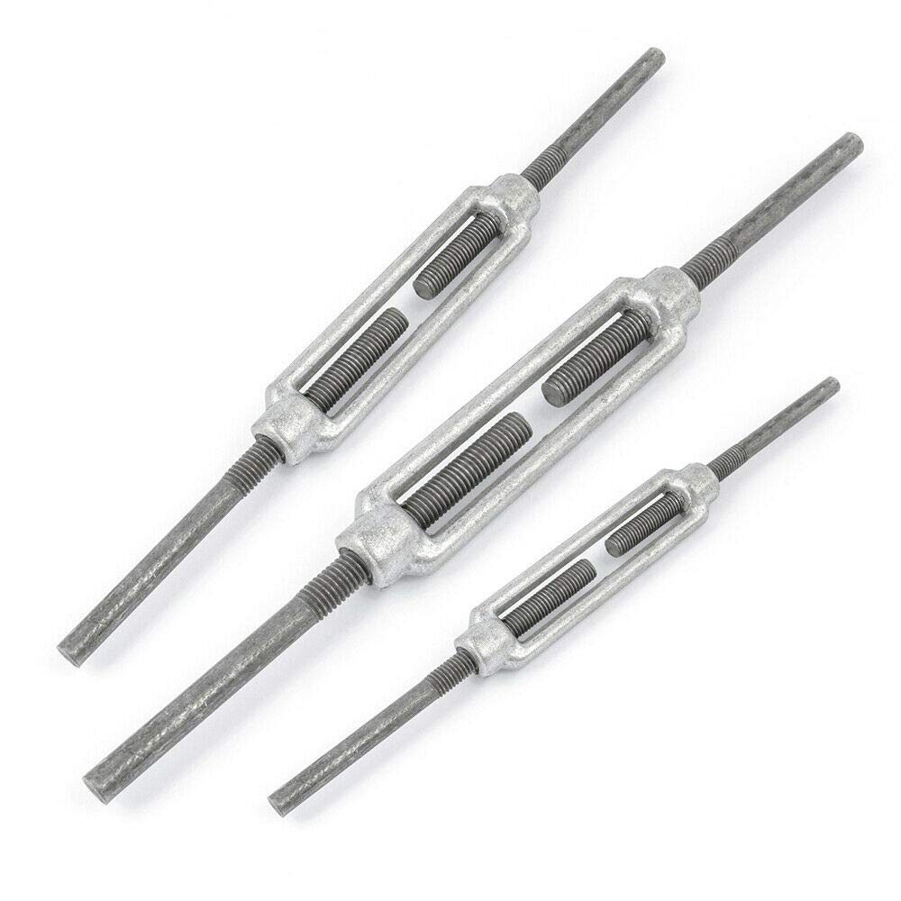 Inox Lot De 10 Tendeurs M6 - Acier Galvanisé - Crochet Et œillet