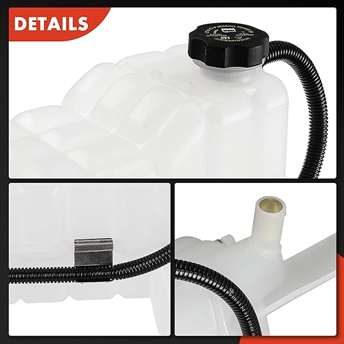 Miniatura 8 de A-Premium Tanque de depósito de recuperación de desbordamiento de refrigerante [W/sensor y tapa] compatible con Chevrolet Silverado 1500 2500 3500,