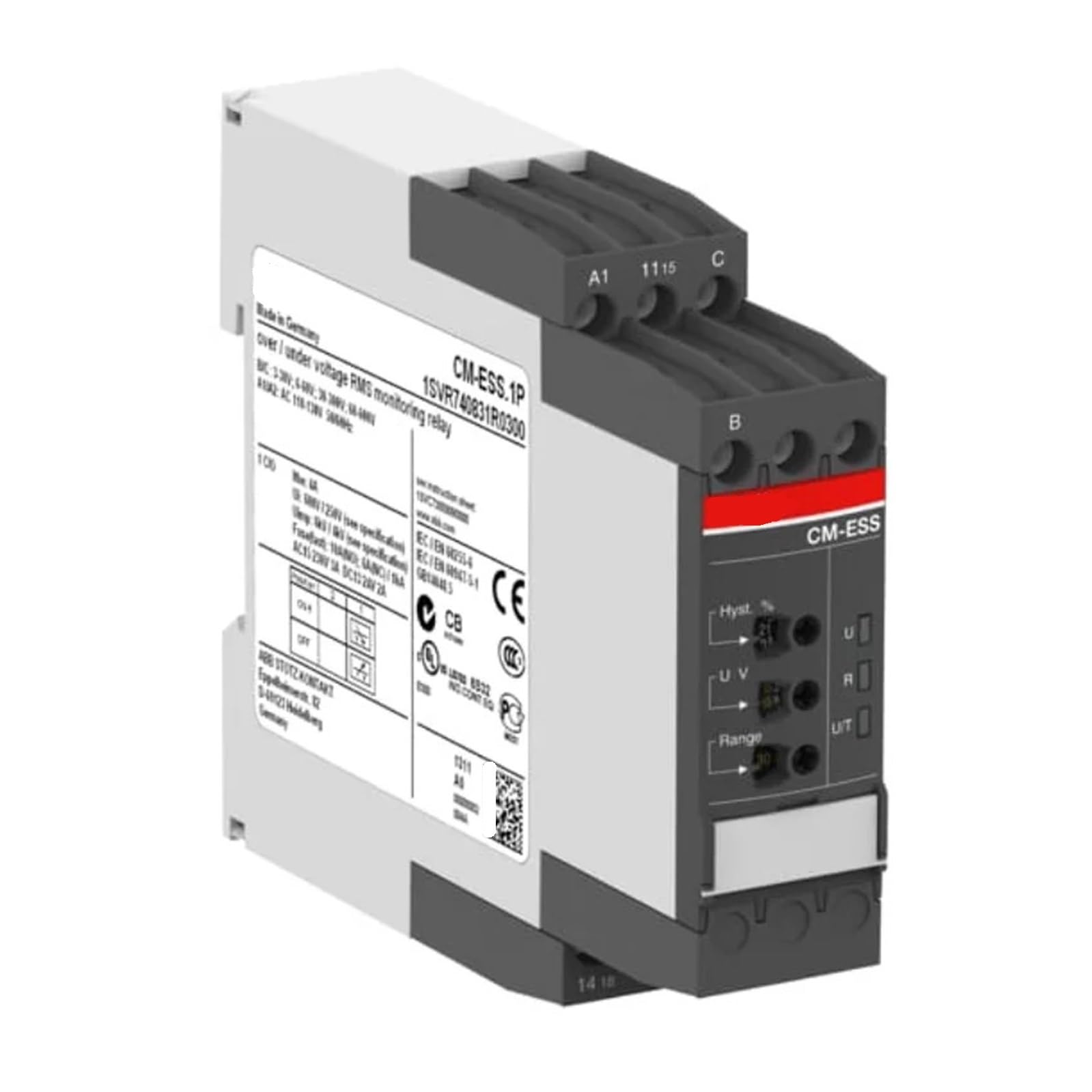 JFQOWCMP Relay CM-ESS.2S 2c/o 3-600V 220-240VAC Product ID: 1SVR730831R1400