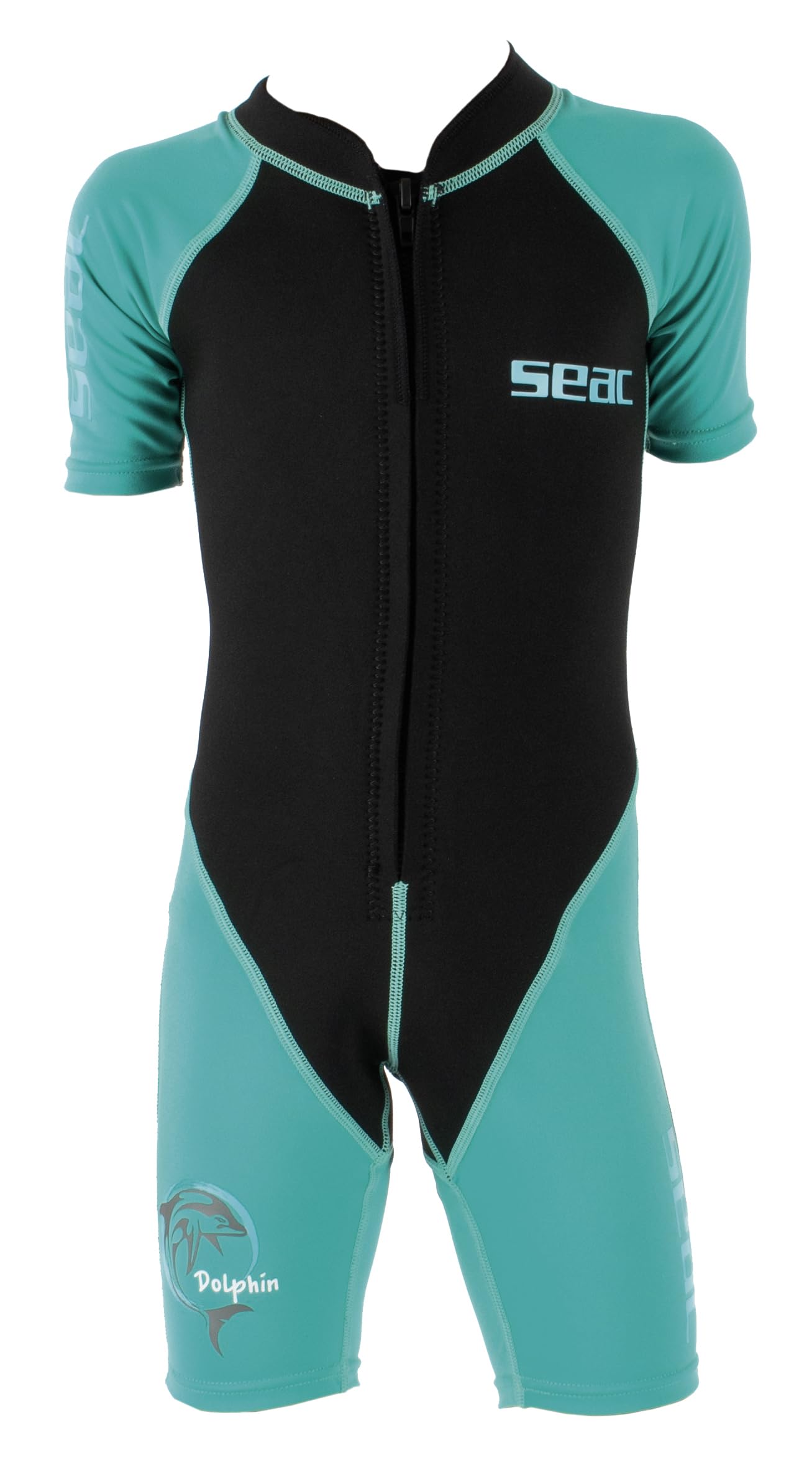 Seac Dolphin, Combinaison de plongée pour enfant Shorty en néoprène de 1,5 mm et Lycra pour la nage, la plongée en apnée et les jeux aquatiques