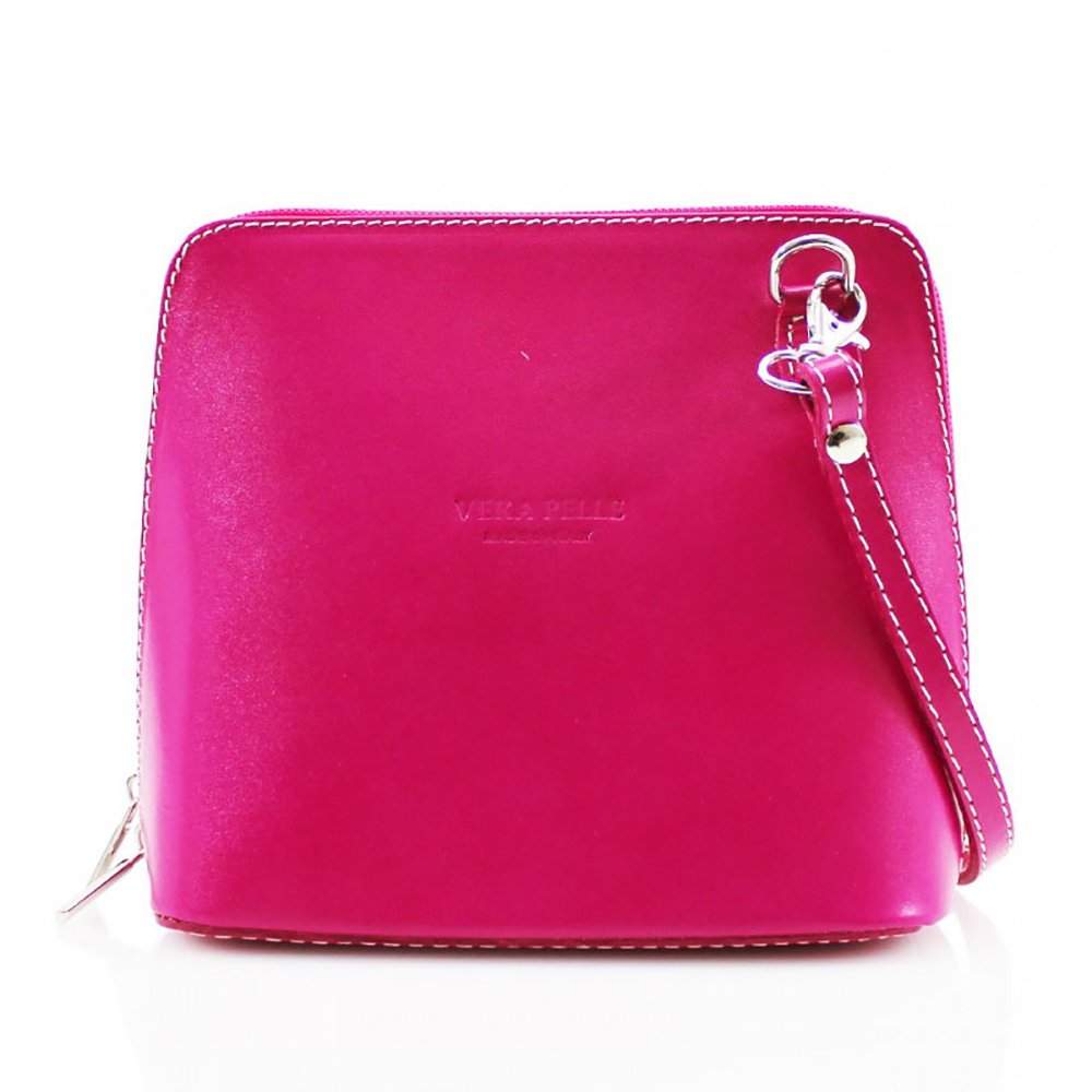 Craze London Genuine Vera Pelle Women Cross body Italian Leather Small Mini Shoulder Bag Handbag
