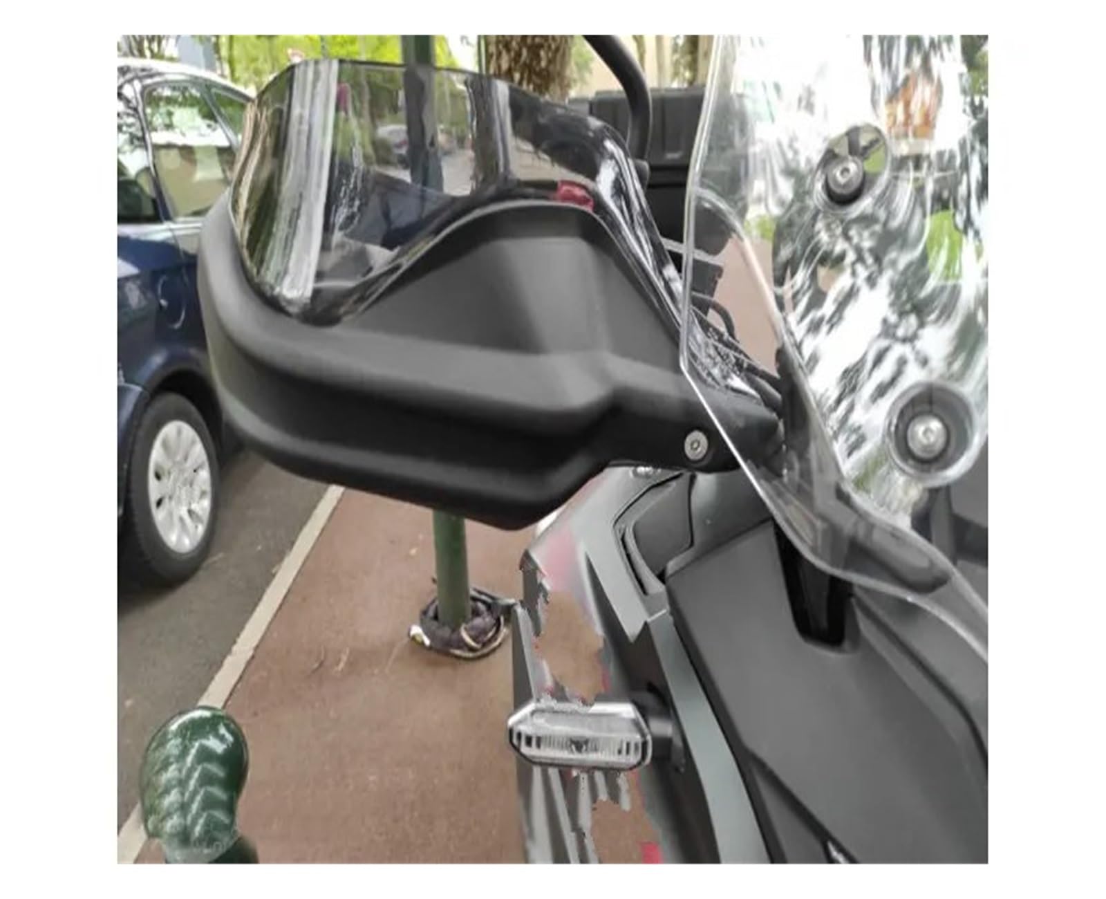 Handprotektoren Für NC750X Für DCT NC750S NC700X Für CTX700 2013-2021 Handprotektoren Schild Wachen Windschutzscheibe Hand Wind Schutz Motorrad Handschützer(White Smoke Set K)