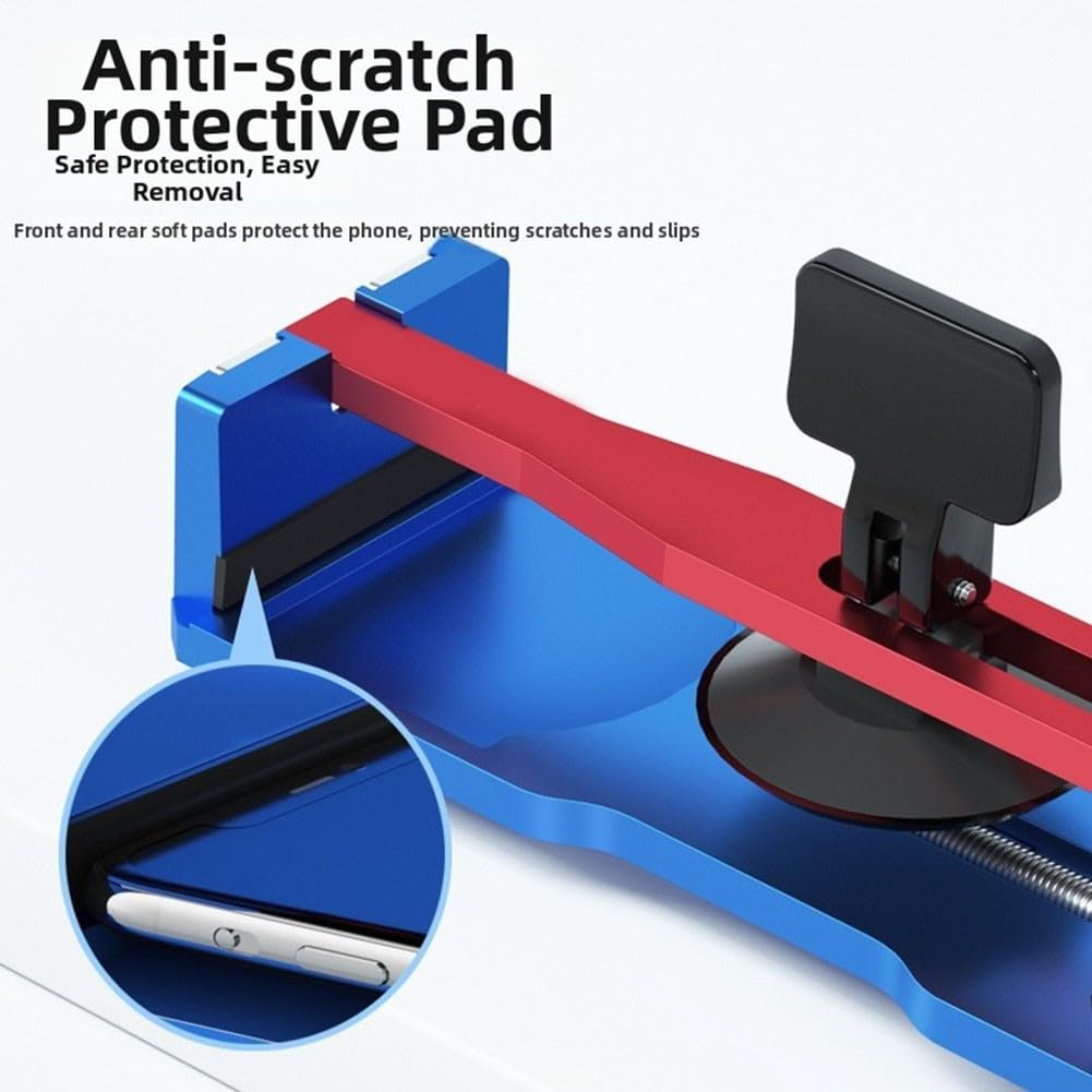 QP-1 Extractor de pantalla con ventosa, herramienta de reparación de aleación de aluminio para la separación de teléfonos móviles y pantallas, tornillos de tensión ajustables sin calefacción