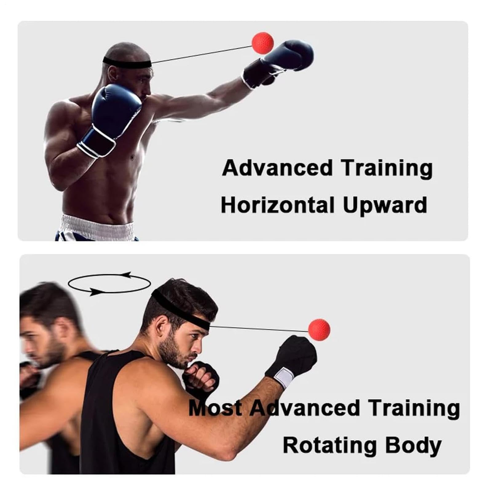 Balle Réflexe De Boxe Avec Bandeau Réglable – Entraînement Vitesse, Coordination œil-main, équipement Portable Pour Débutants Et Adultes