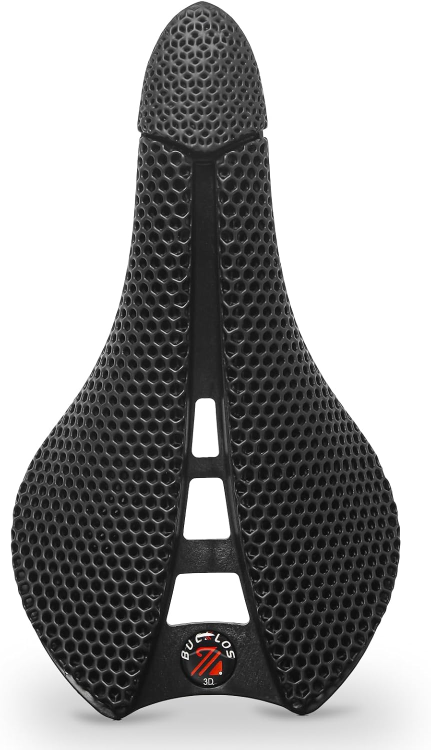 BUCKLOS 3D Printed Bike Saddle - Bicycle Nylon 143 155 mm Bike Seat for Road Bike Mountain Bike Cycling - MTB Gravel Bike Men Women Comfortable Saddles