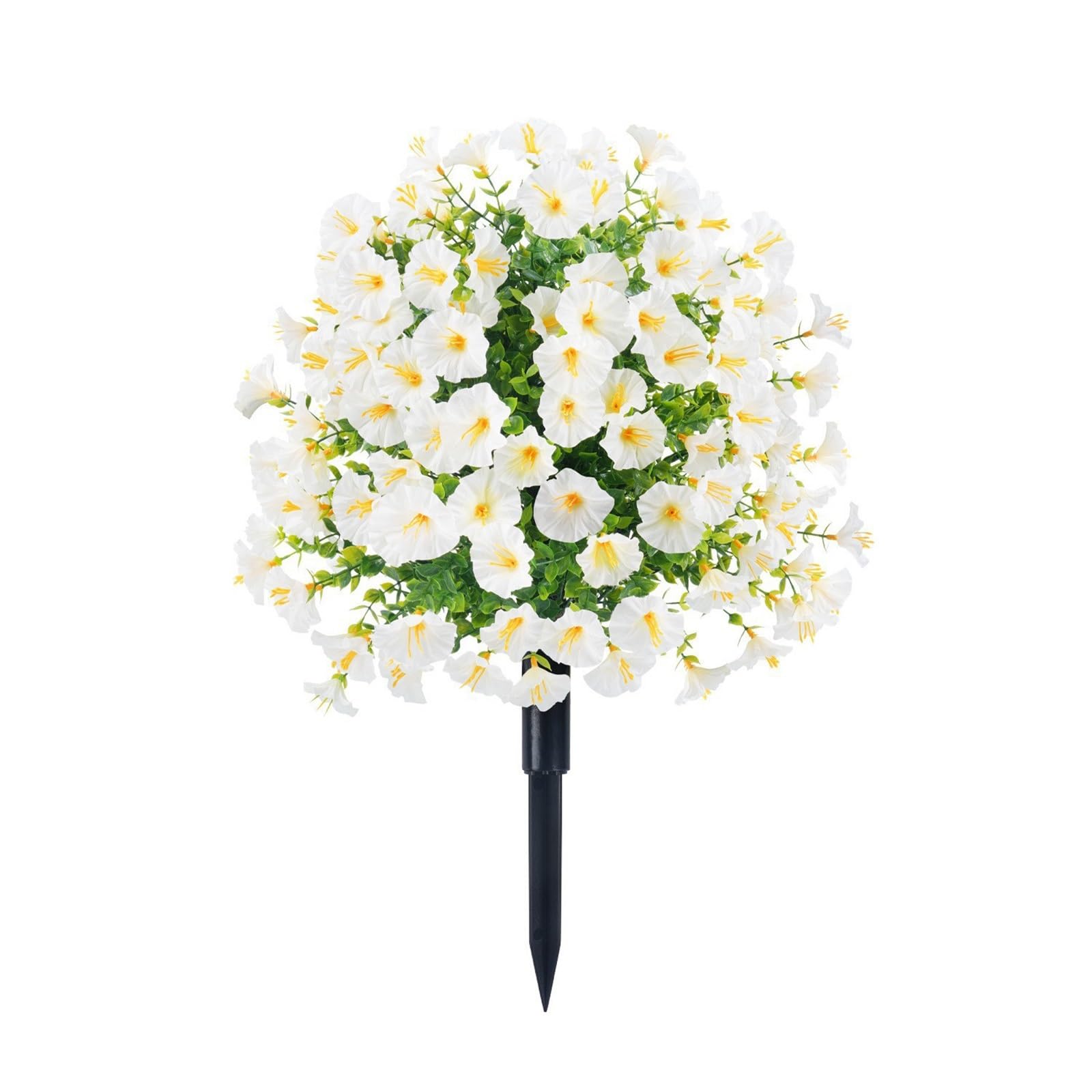 WBCDXCBB Simulation Of Morning Glory Planting In The Courtyard And Outdoor Decoration Of Trumpet Flowers 1Pcs(White)