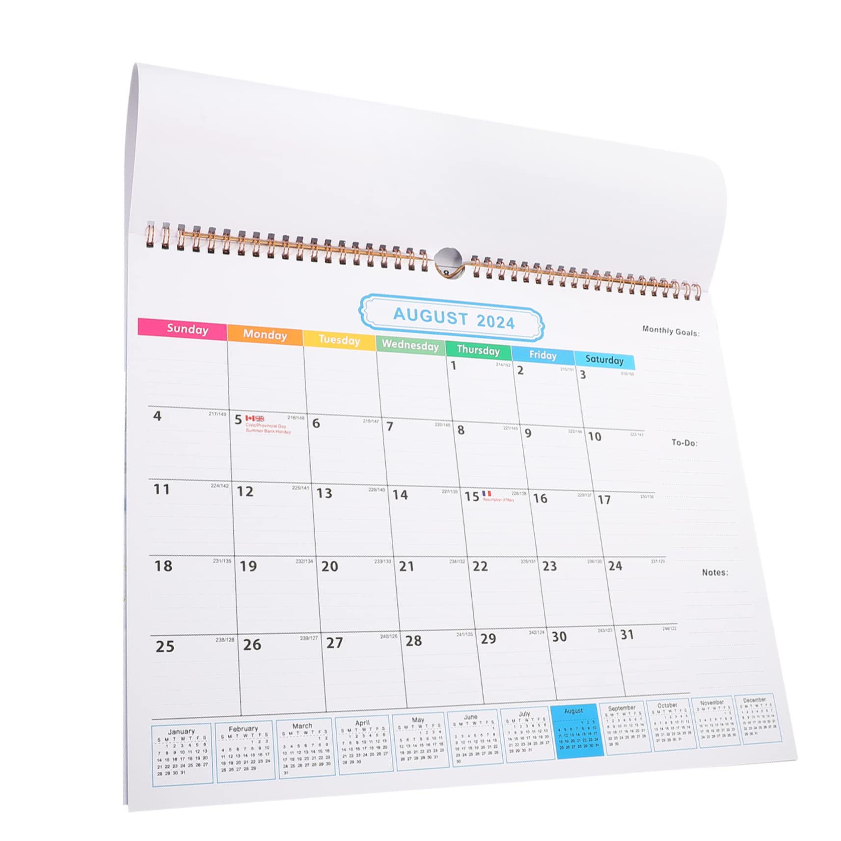 Tofficu 4stücke Wandkalender Monate Monatskalender Mit Spiralbindung Hängend Für Zuhause Büro Und Schule Robuste Materialien Zur Organisation Ihres Zeitplans Für Wichtige Erinnerungen