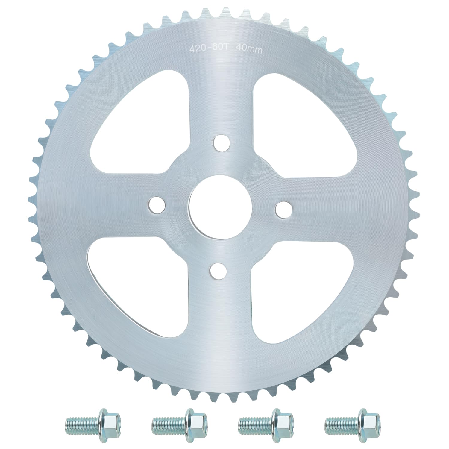 YOXUFA #40 41 420 Chain Sprocket Mini Bike Rear Sprocket 60T 40mm Bore Replacement for Coleman Minibike CT200U BT200X CT200U-EX Baja Warrior Massimo
