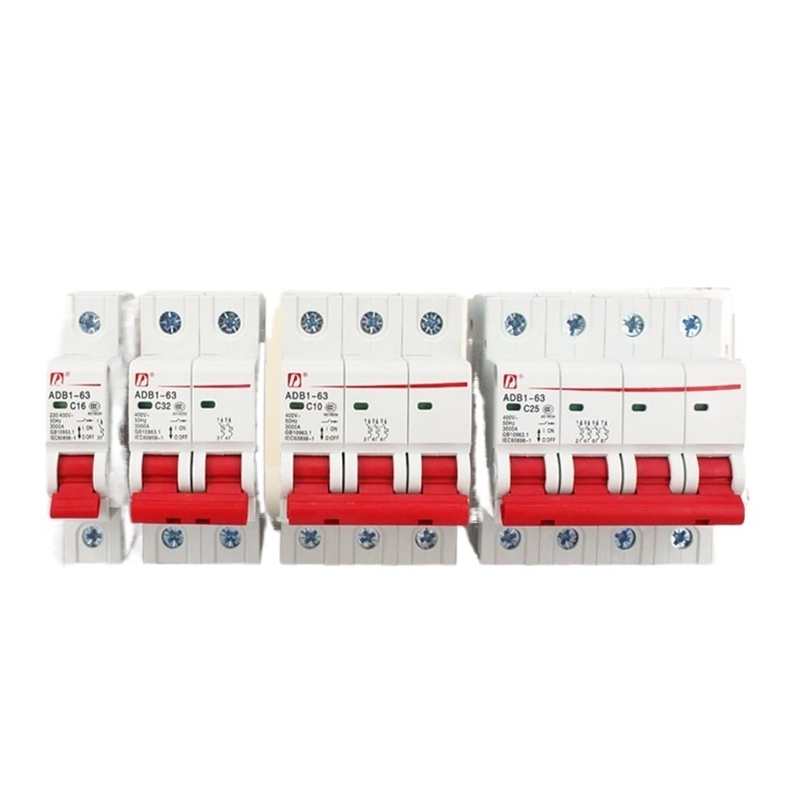 QRUYHBAJU Air Open DZ47 Household air Switch Small Miniature Circuit Breaker Power Protector Distribution Box 2P3P63A(ADB1-125/4P 100A)