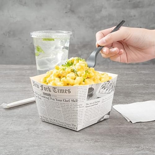 Miniatura 5 de Bio Tek - Caja cuadrada de papel de periódico (3 12 x 3 12 x 3 14 pulgadas), caja de 200 unidades