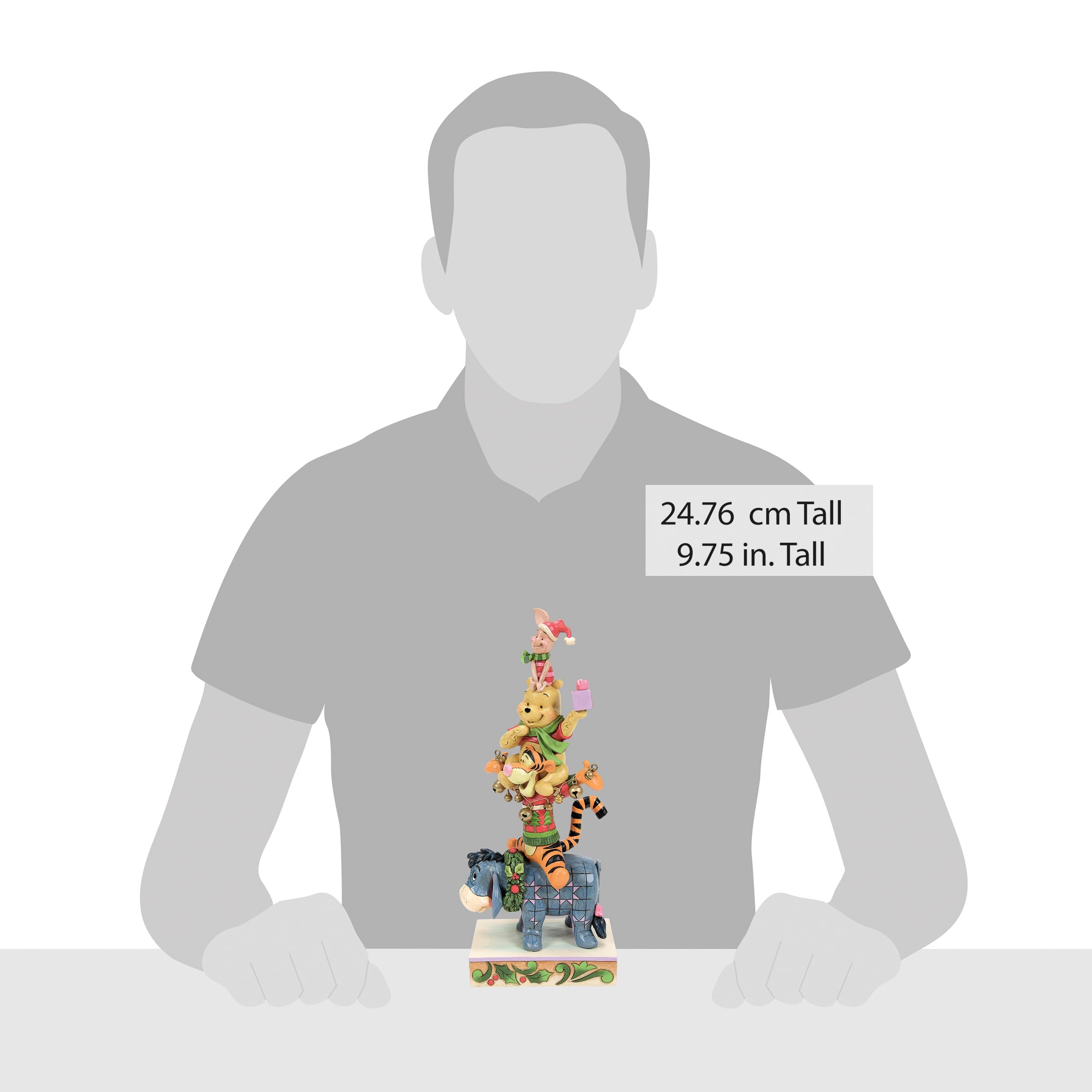 Disney Traditions Christmas Pooh Stacked figurka