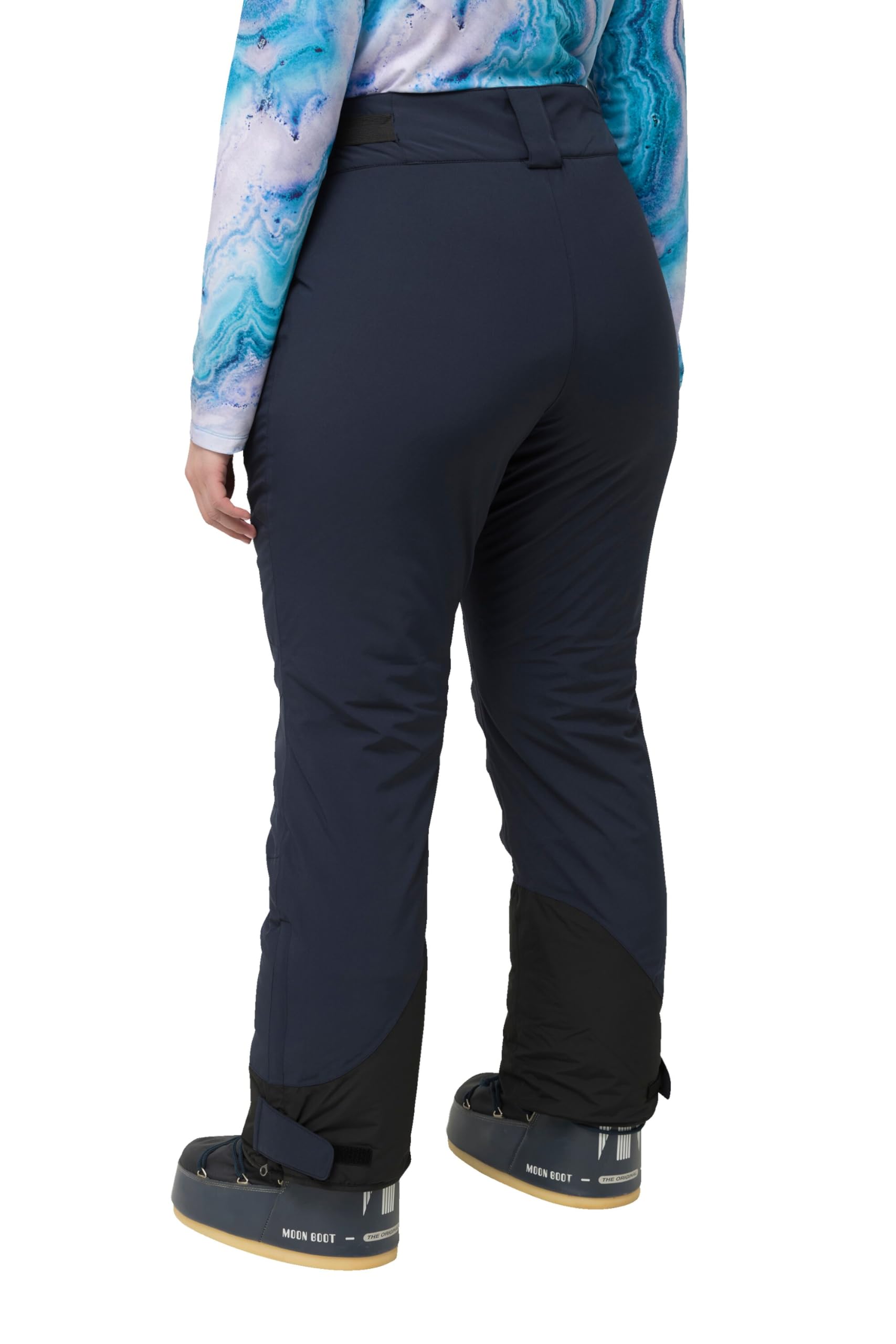 Ulla Popken Femme Grandes Tailles Pantalon Technique de Ski HYPRAR, matière imperméable et Bande à Scratch 822318