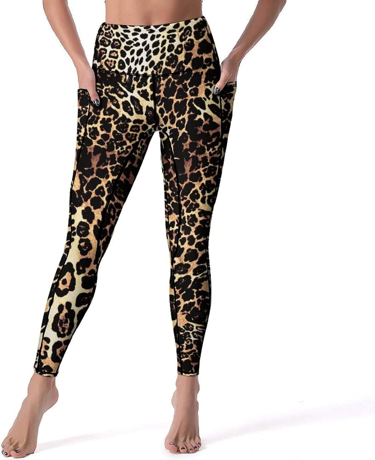 carbon LEOPARD 10 POCKETS SHORT LEGGINGS