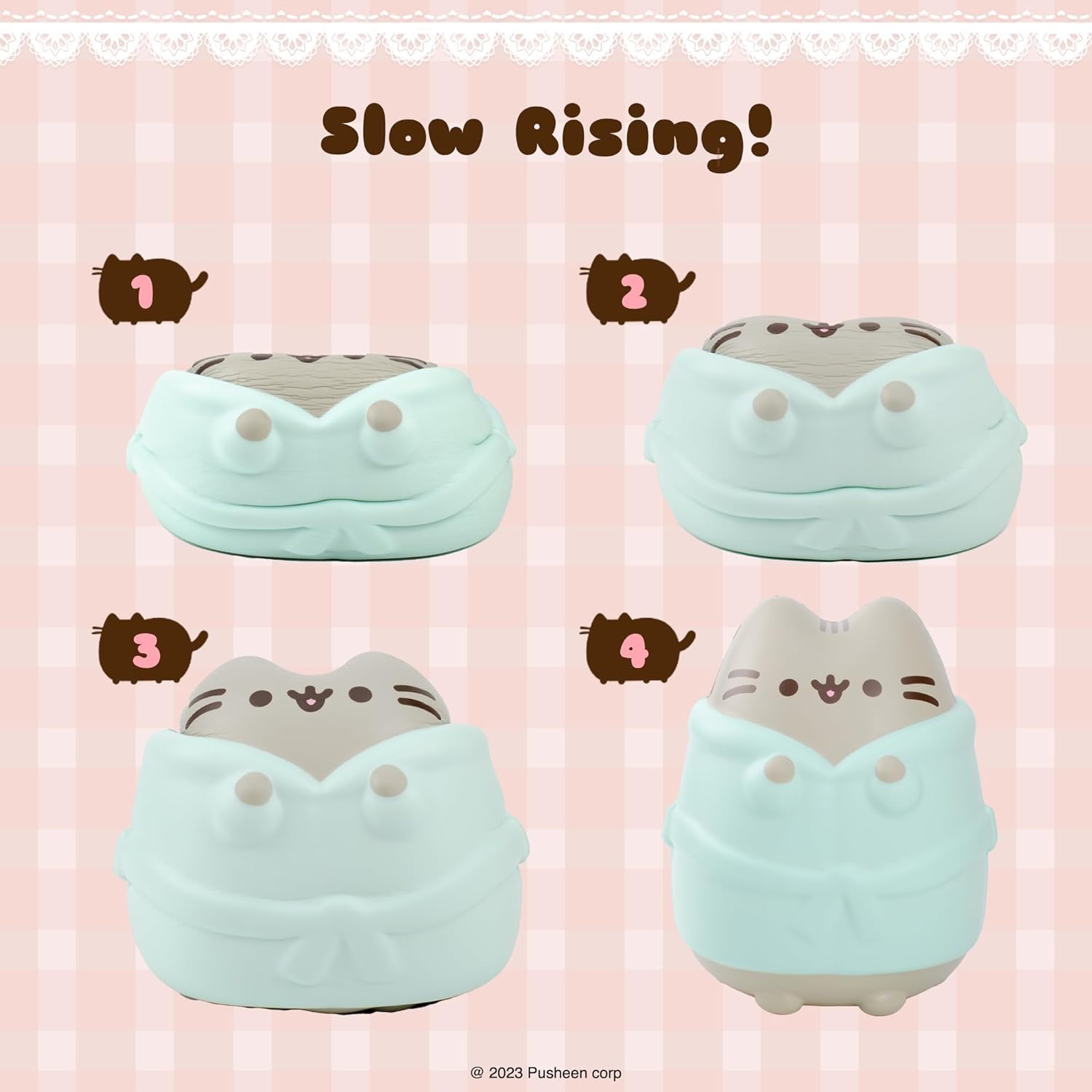 Hamee Pusheen in Robe Slow Rising Cute Jumbo Squishy Toy (Scented) [Birthday Present, Party Favors, Gift Basket Filler, Stress Relief] for Children and Adults for Him for Her Office Desk Accessory