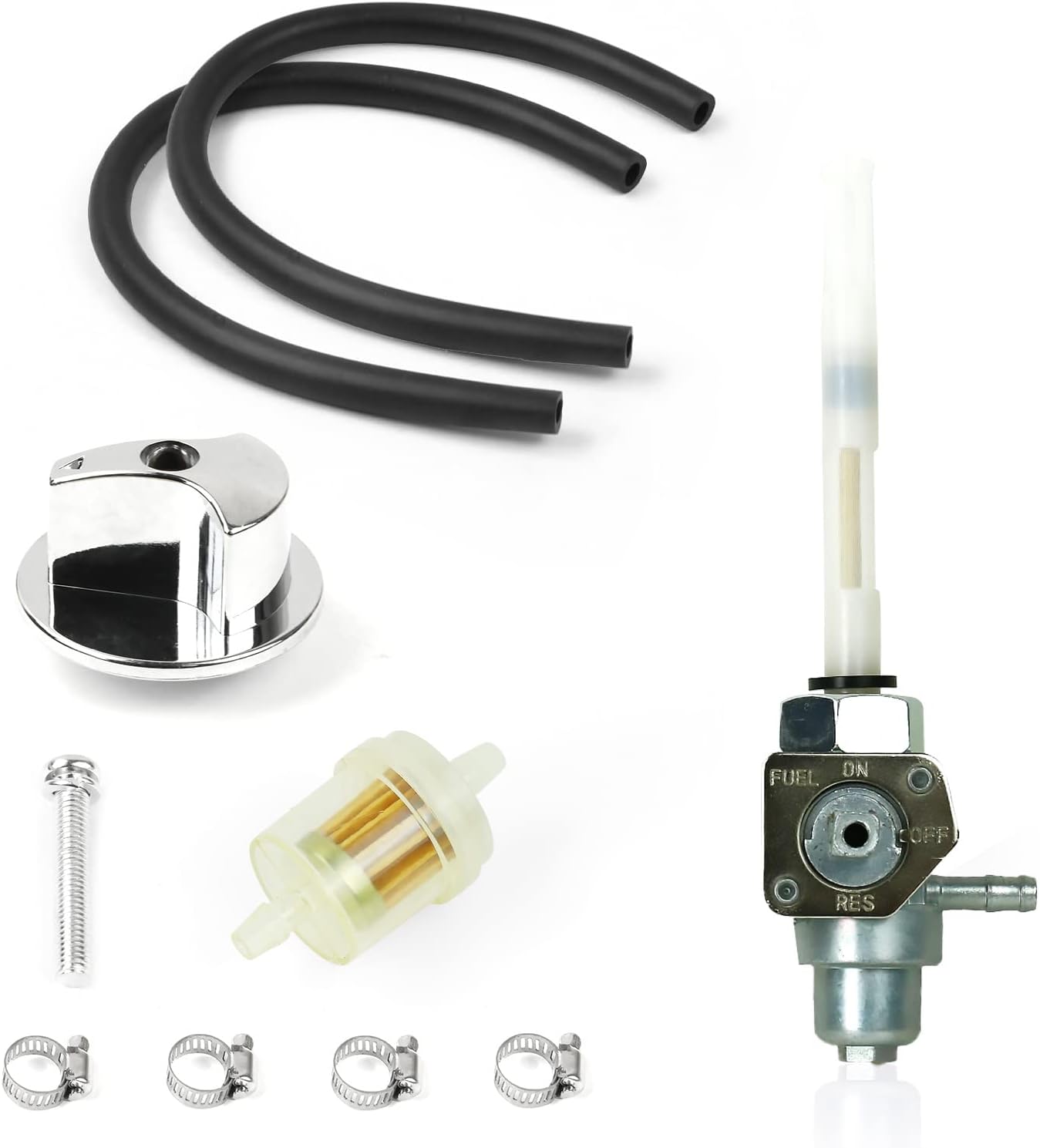 Fuel Valve Petcock Gas Tank Valve Shut Off Switch For HONDA FourTrax 200 TRX 200 SX 1986-1988 FourTrax 250 TRX 250 X 987-1988 1991-1992 Sportrax 300 TRX 300 EX 1986-1988 16950-HB3-005 16950-HC0-015