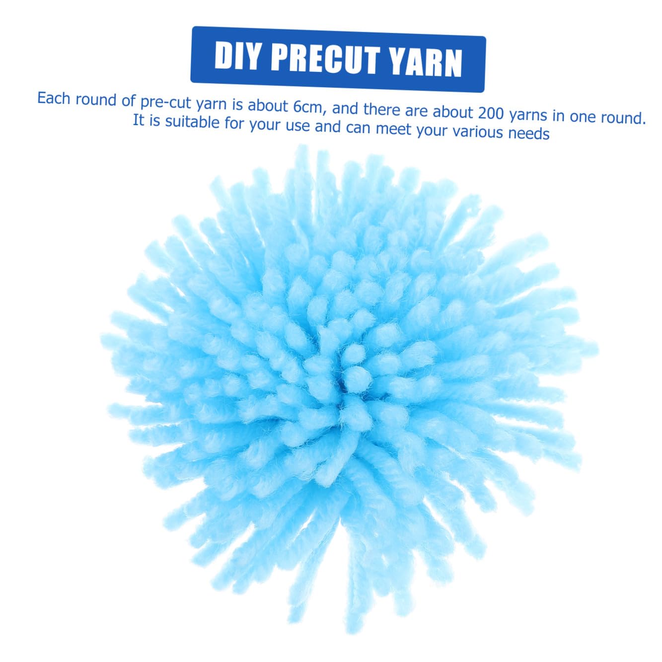 SHINEOFI Vorgeschnittenes Handarbeitsgarn Modisches Garn aus Polyester 30 Rollen Weiches und Sicheres Garn zum Häkeln und Sticken Zufällige Farbe für Selbstgemacht und Teppichherstellung