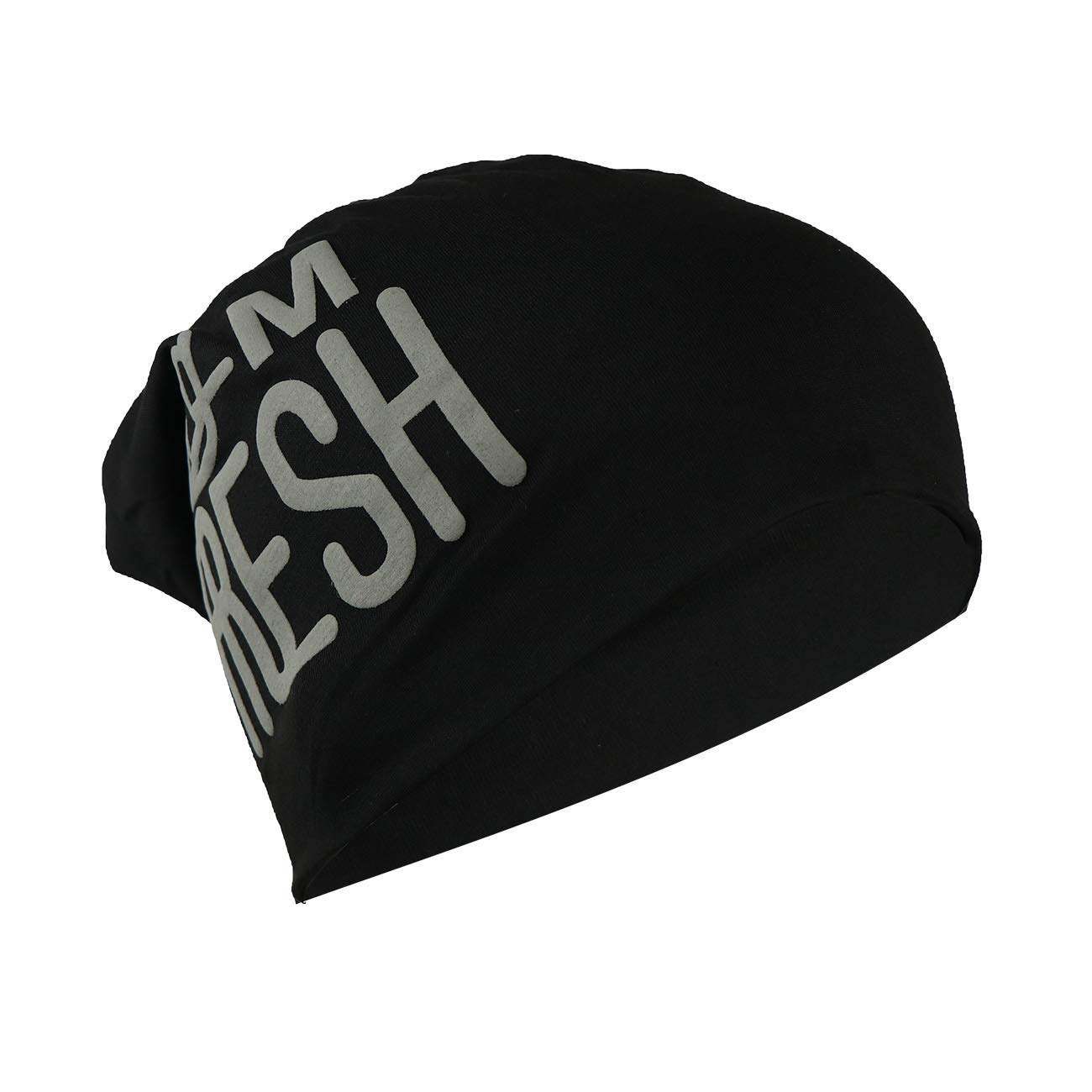 iSWEVEN Baggy Skull Cap Thin Cotton Stretch Beanie Summer Sprort Hat Chemo Cap for Women Men Black-picture-52