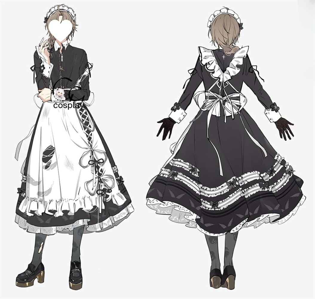 Amazon.co.jp: GGcosplay バーチャルアイドル 叶 かなえ 新衣装 メイド