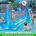 GoSports Splash Net Air, Inflatable Pool Volleyball Game - Includes Floating Net, Water Volleyballs and Ball Pump