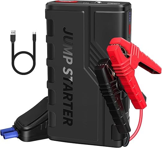 KUKUPOW Avviatore Batteria Auto 1500A (Fino a 7.0L Gas e 5.5L Diesel) 12V Jump Starter Booster, Power Bank, Torcia LED, Porta USB per Smartphone