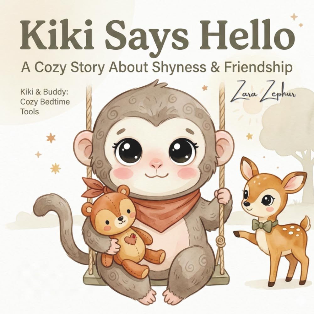 Kiki Says Hello: A Calming Picture Book About Shyness, Making Friends, and One Brave Step (Kiki & Buddy: Cozy Bedtime Tools)