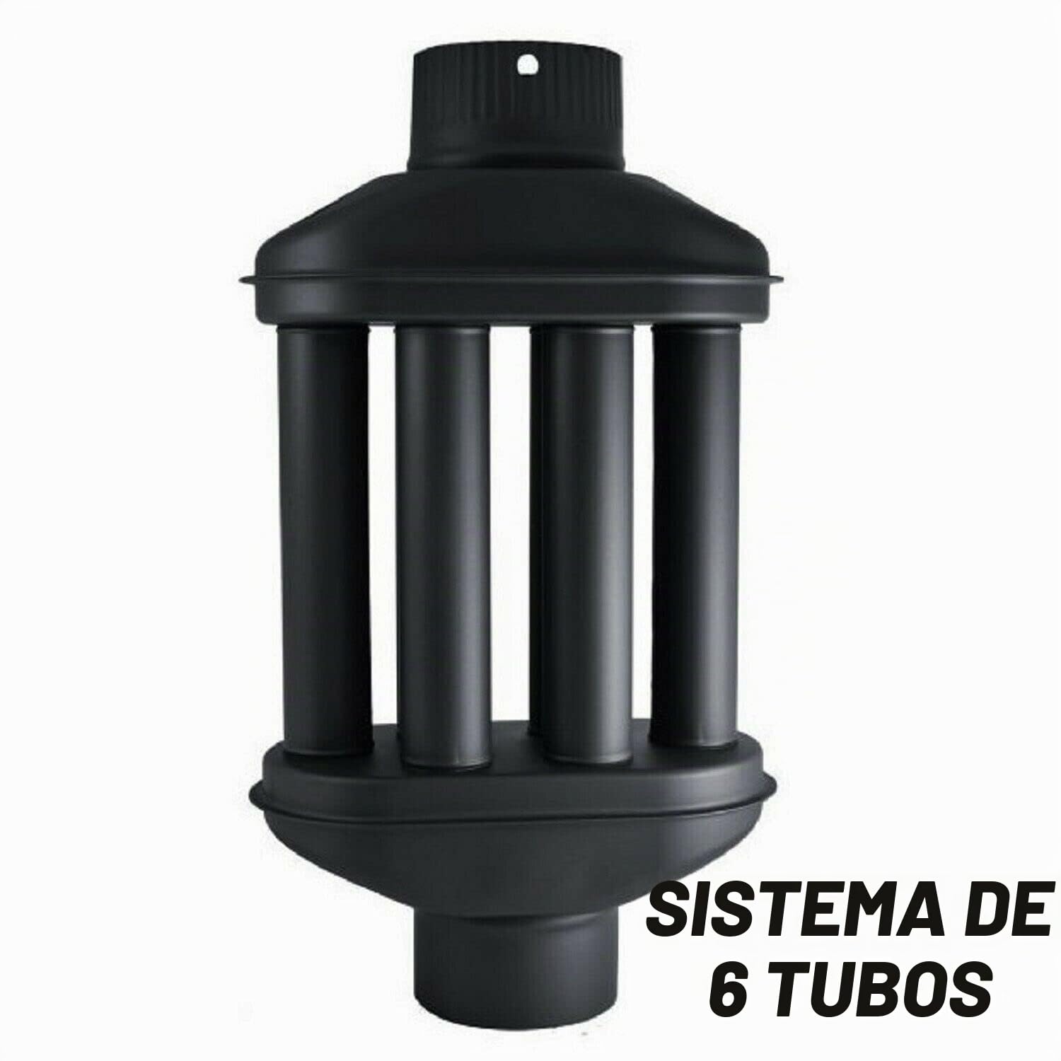 Intercambiador de calor de chimenea Intercambiador de aire caliente, enfriador de gas de escape, diámetro de 130 m, 6 tubos con amortiguador