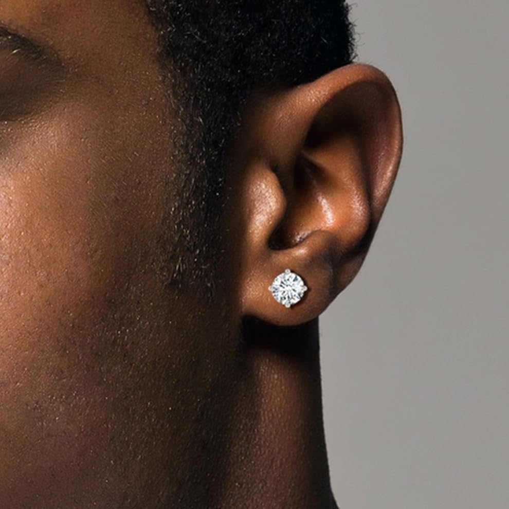 0.50-2.00 Carat Certified Lab Grown Diamond Studs Earrings 14k White/Yellow Gold 4 Prong Push Back Jewelry Gift Box Packaging (E-G Color, VS1-VS2 Eye Clean Clarity)4