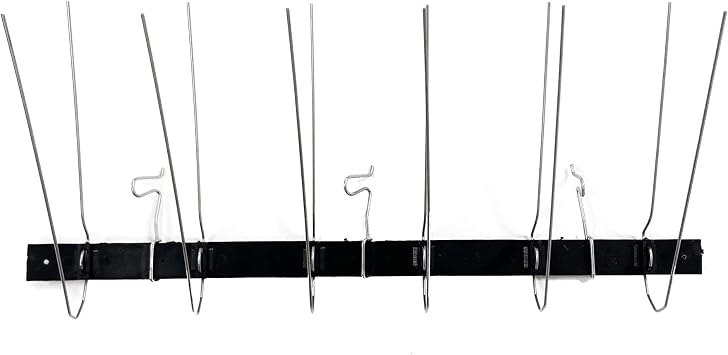 Bird Barrier Gutter-Point Stainless Steel Bird Spikes for Gutters, 25-Pack