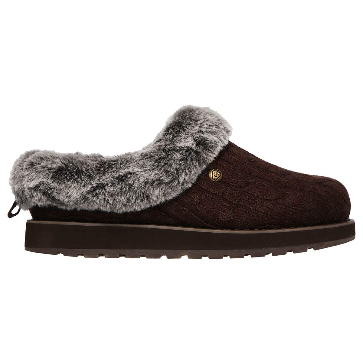 Skechers Keepsakes - Ice Angel, Zapatillas de estar por casa Mujer, Marrón(Chocolate), 41 EU
