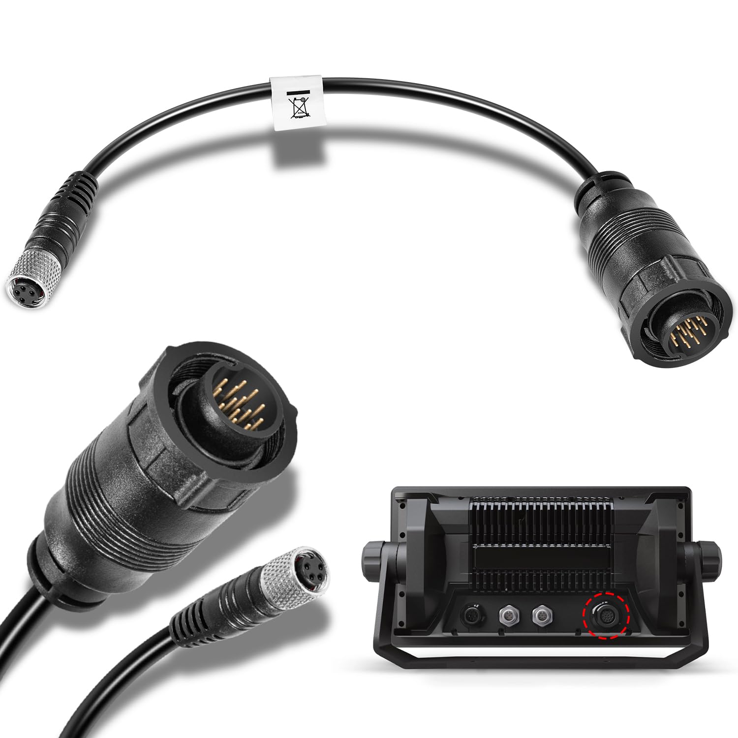 Replacement for 1852073 MKR-US2-13 Universal Sonar 2 Adapter Cable for Trolling