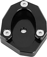 Vista 7 de Aramox Motocicleta Kickstand Pad Kick Stand Extension Pad Aleación de aluminio Fit para Z650 Z900 KSP106 Set (negro)