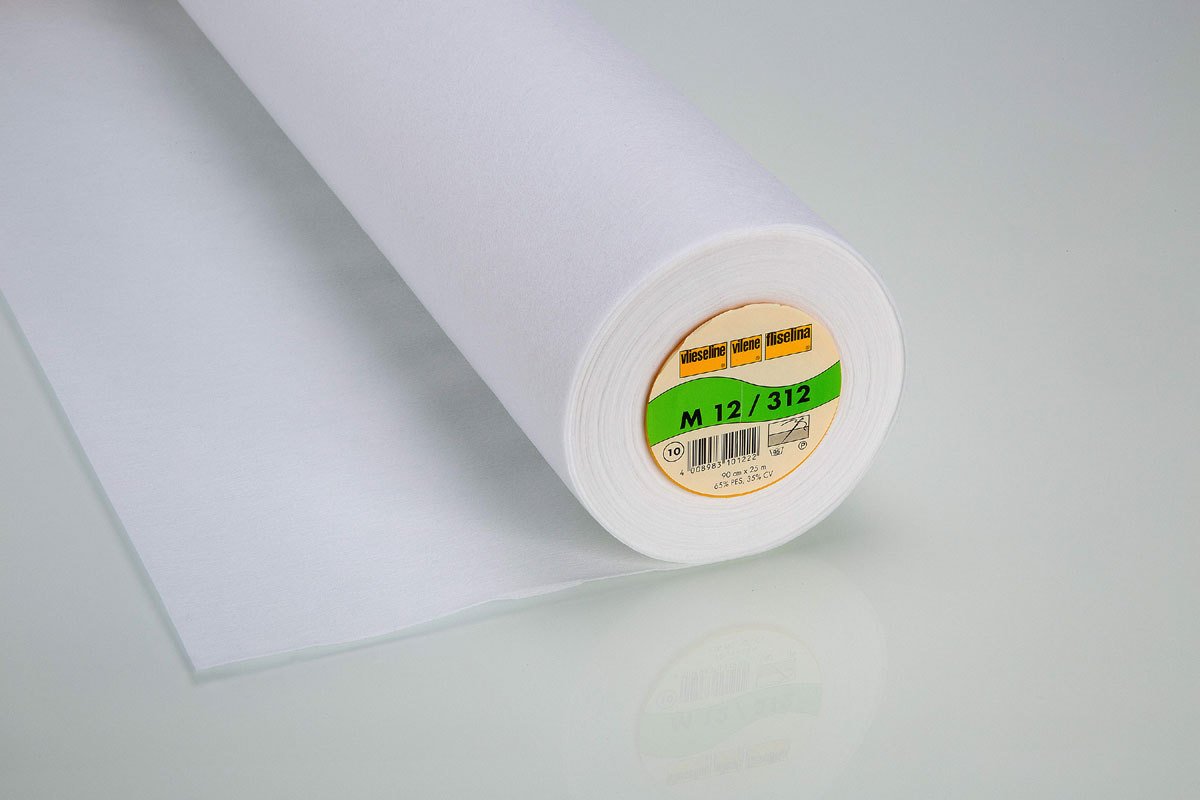 Vilene Vlieseline White M12 Medium Soft Sew In Interfacing