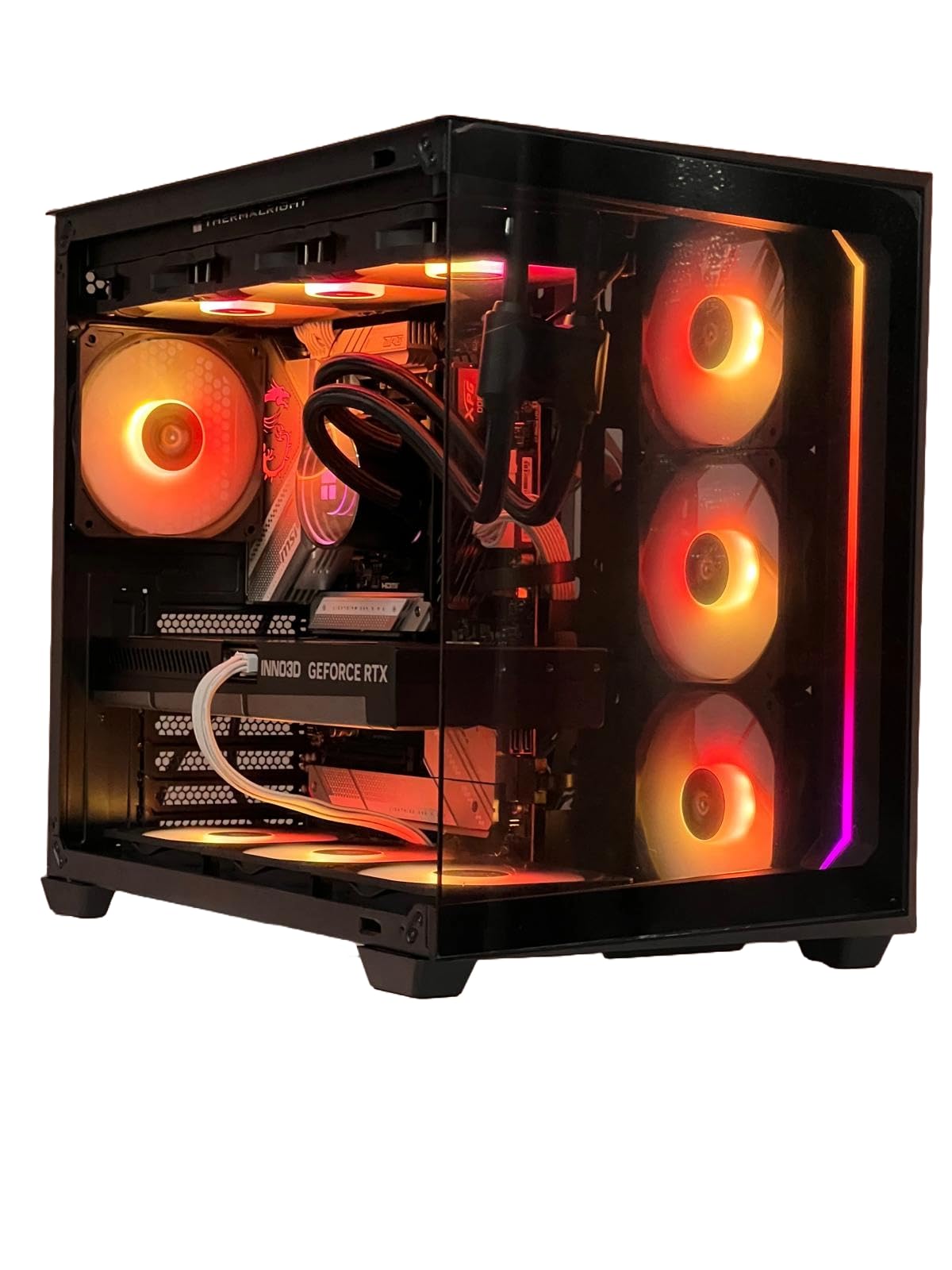 EMCA4 Computer Gaming PC Assemblato Ryzen 9 9950X3D - RX 9070XT 16GB - SSD M.2 1TB nvme Gen4 - Ram 32GB DDR5 6000mhz EXPO - ARGB - Windows 11 - WIFI + BLUETOOTH - DIssipatore a liquido 360mm NERO