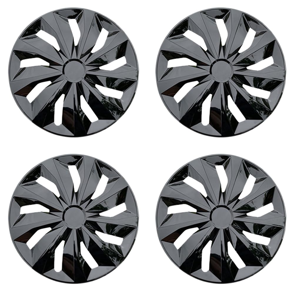 Sponsored Ad - Hubcaps Wheel Cover Replacement Size R14 Hub Cap Universal-Fit Steel Wheels Rims Cover ABS Tire Caps for Most Car Truck Sedan SUV -Set of 4（14-inch，Black）