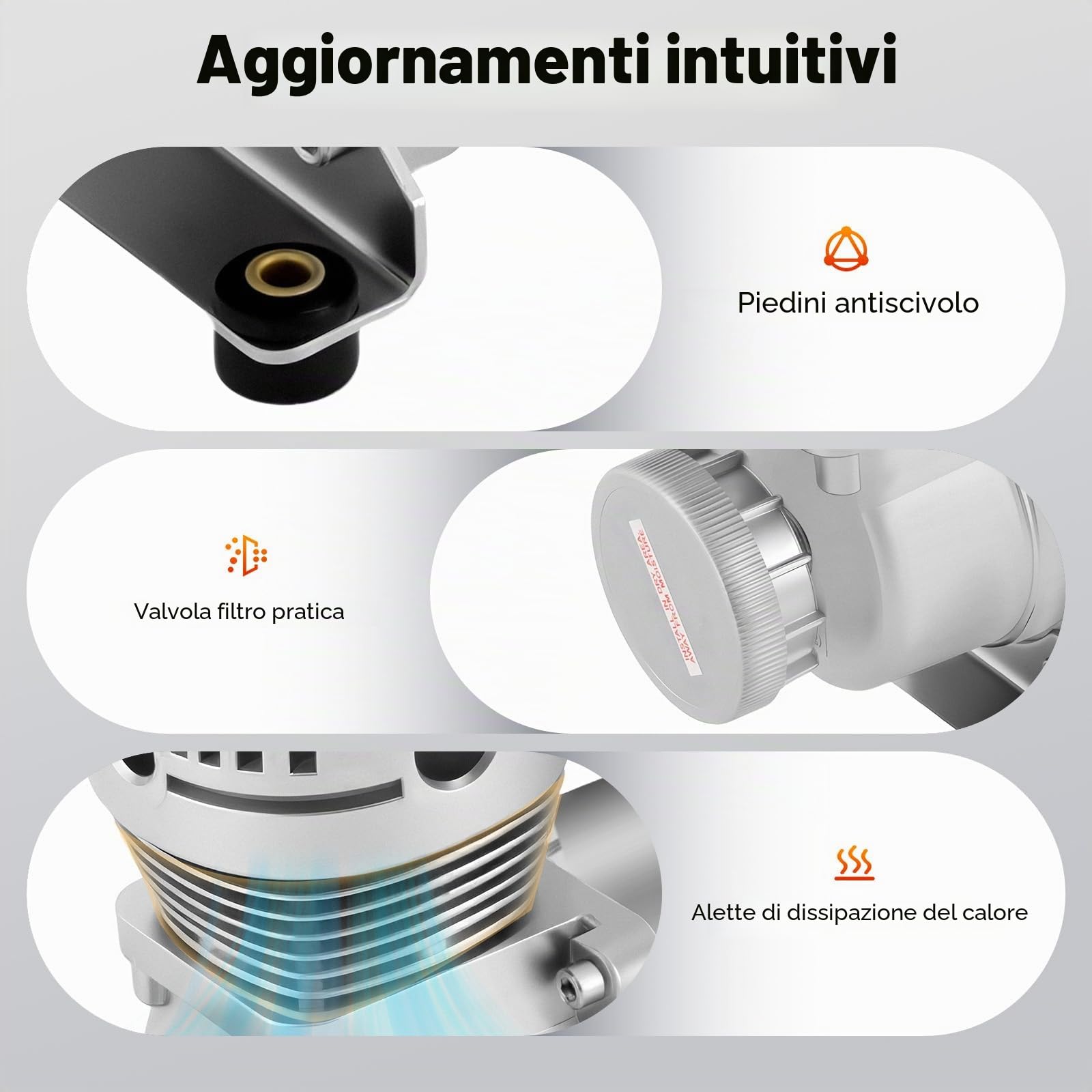 Compressore d'aria per auto, 12 V, 200 PSI, motore in rame, compressore portatile, gonfiaggio pneumatici fuoristrada, 50 l/min, sistema di sospensioni, 11,8 x 3,9 x 6,5 pollici, 72 dB, silenzioso
