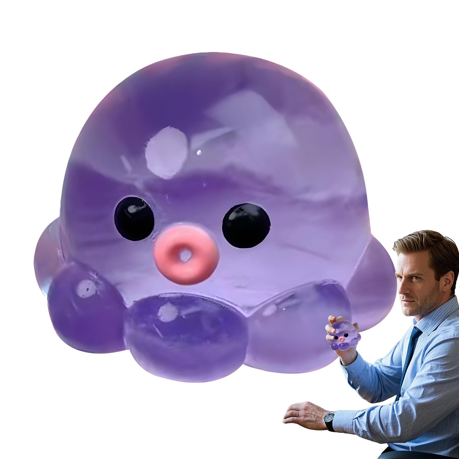 Juguete Antiestrés Pulpo – Bola Sensorial Suave Y Relajante, Para Manos, Viajes Y Estudiantes, De Goma