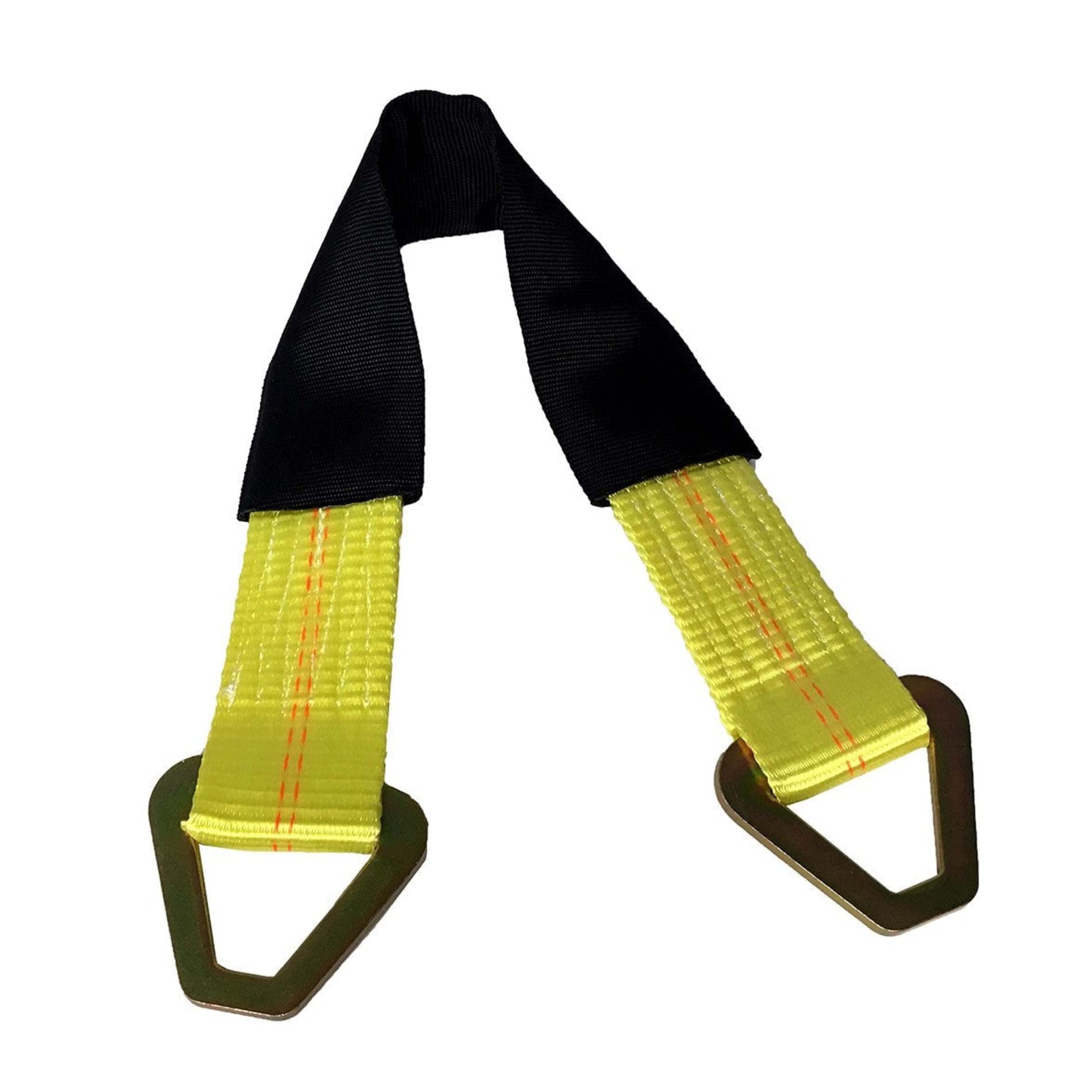 4 unidades de 24 "x 2" eje correa con 10.000 Libra resistencia a la rotura, accesorios de sujeción de remolque de coche con funda protectora y D-Rings